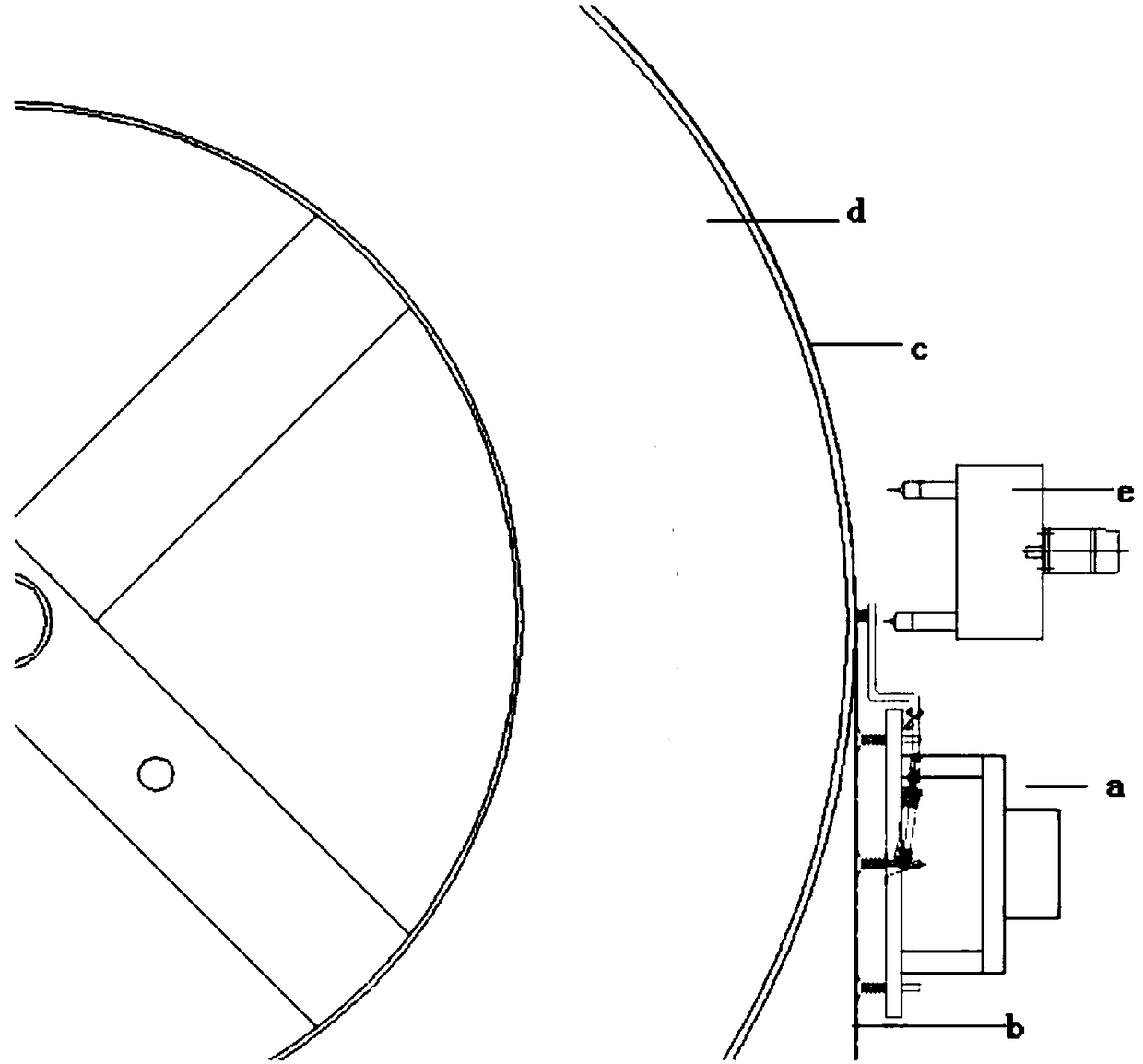 Riveting method for front and back plates used for package of high-voltage cable disc