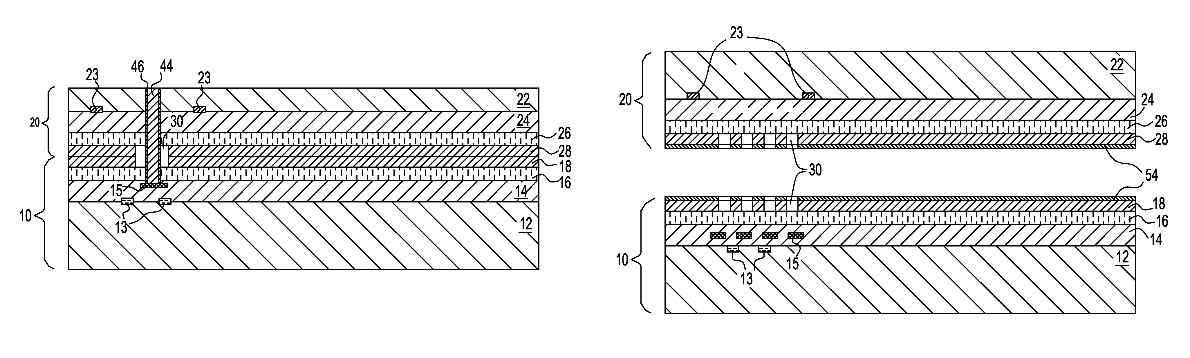 3D integration structure and method using bonded metal planes