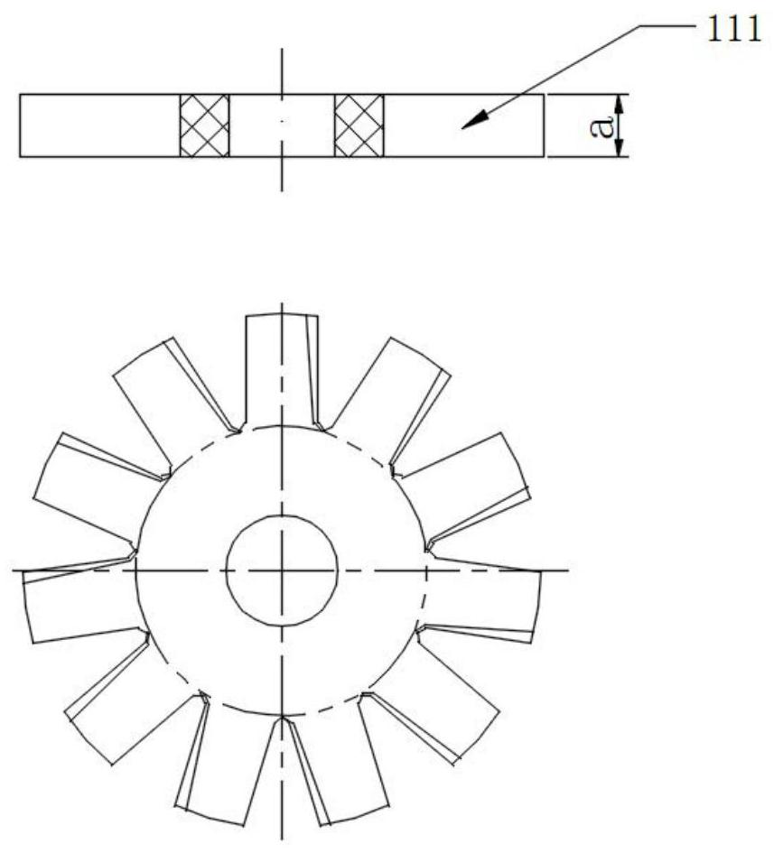 An anti-warping star wheel of a single-screw compressor and its manufacturing process and installation process