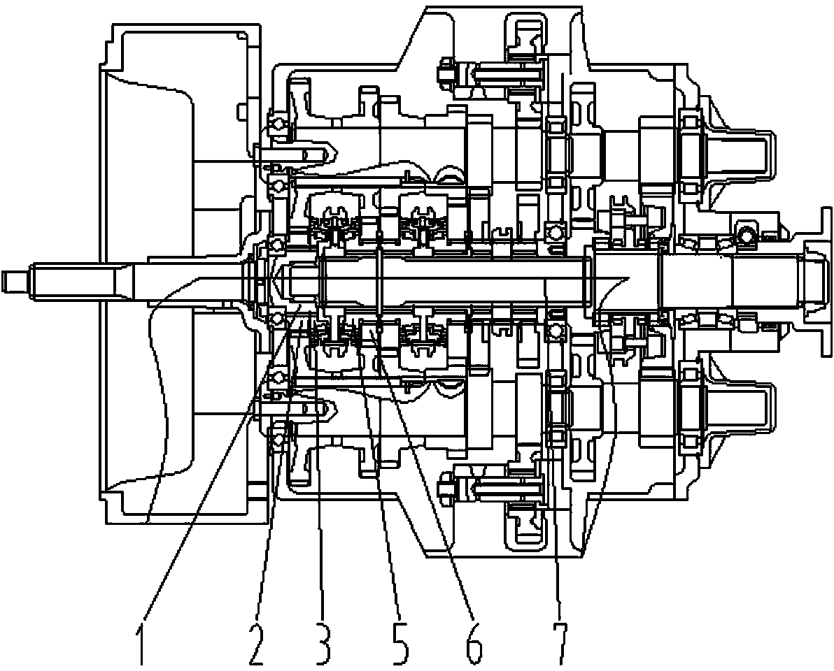 Method for applying single-intermediate-shaft speed changer structure to double-intermediate-shaft speed changer structure