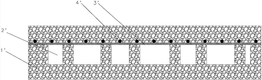 3D printed wall body with hollow or spanning structure and machining method for 3D printed wall body