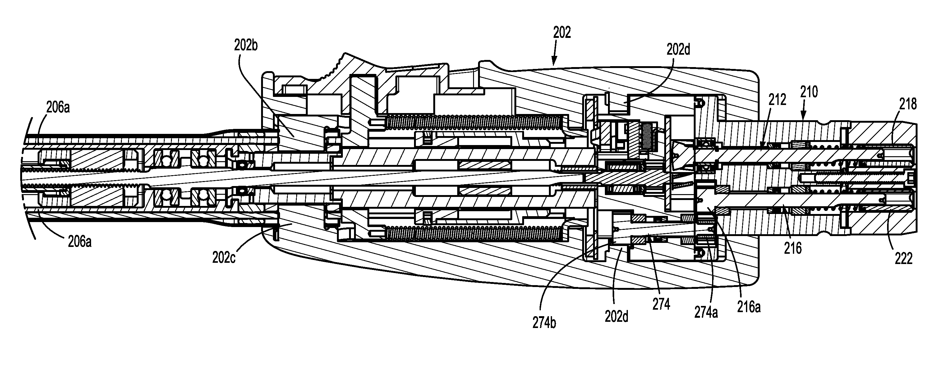 Surgical adapter assemblies for use between surgical handle assembly and surgical end effectors