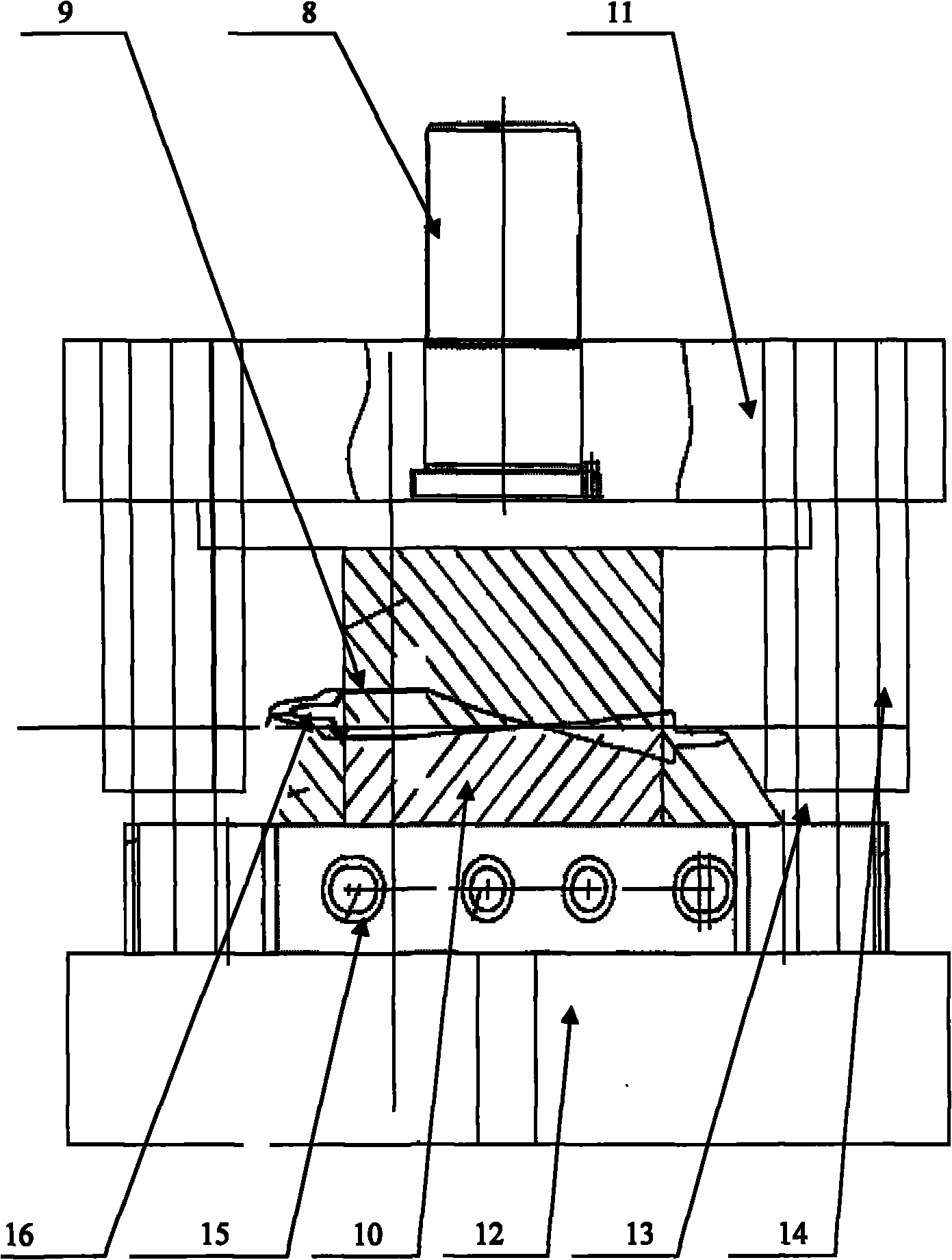 Precision forging method of titanium alloy blade