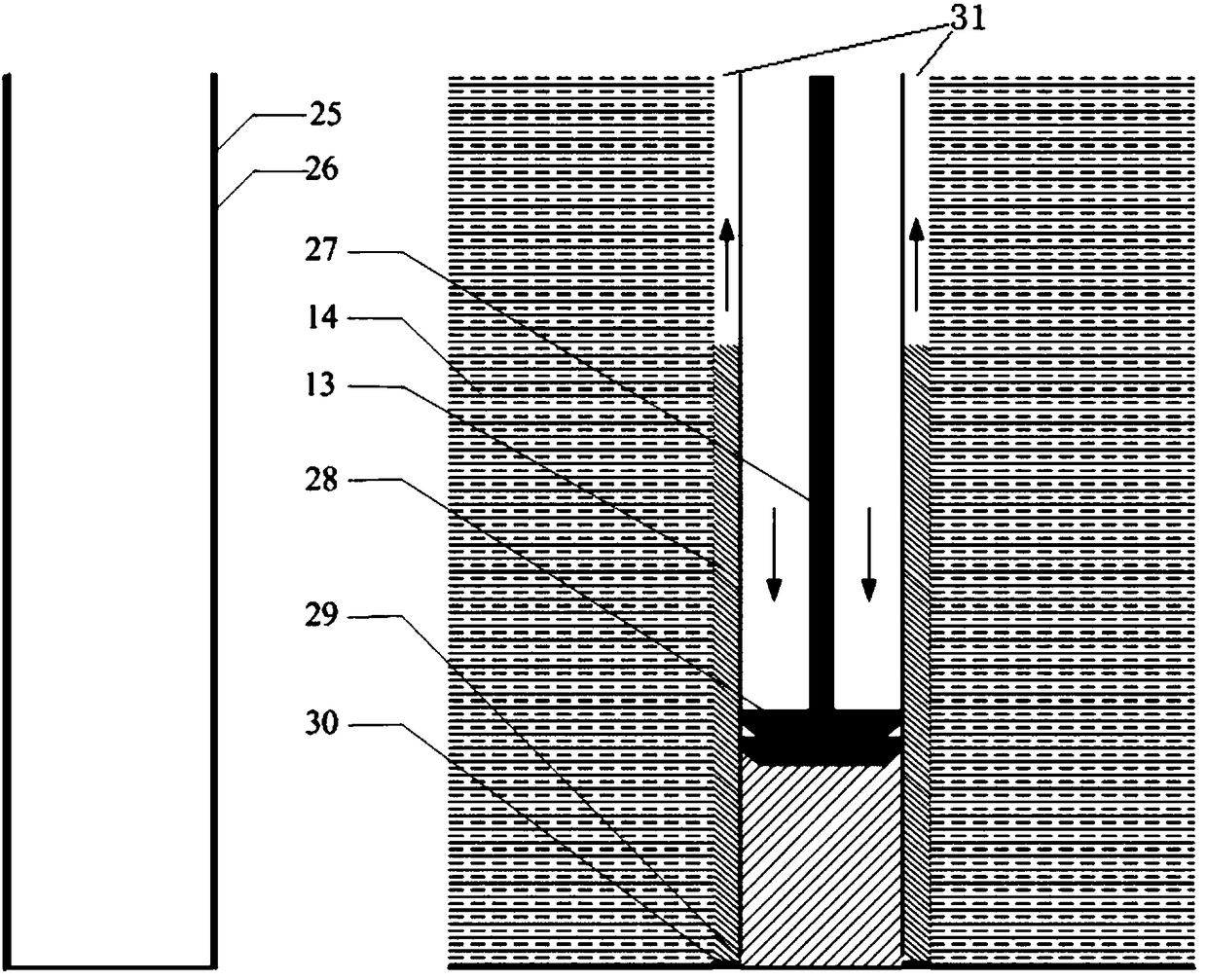 Device for simulation of well drilling in frozen soil zone