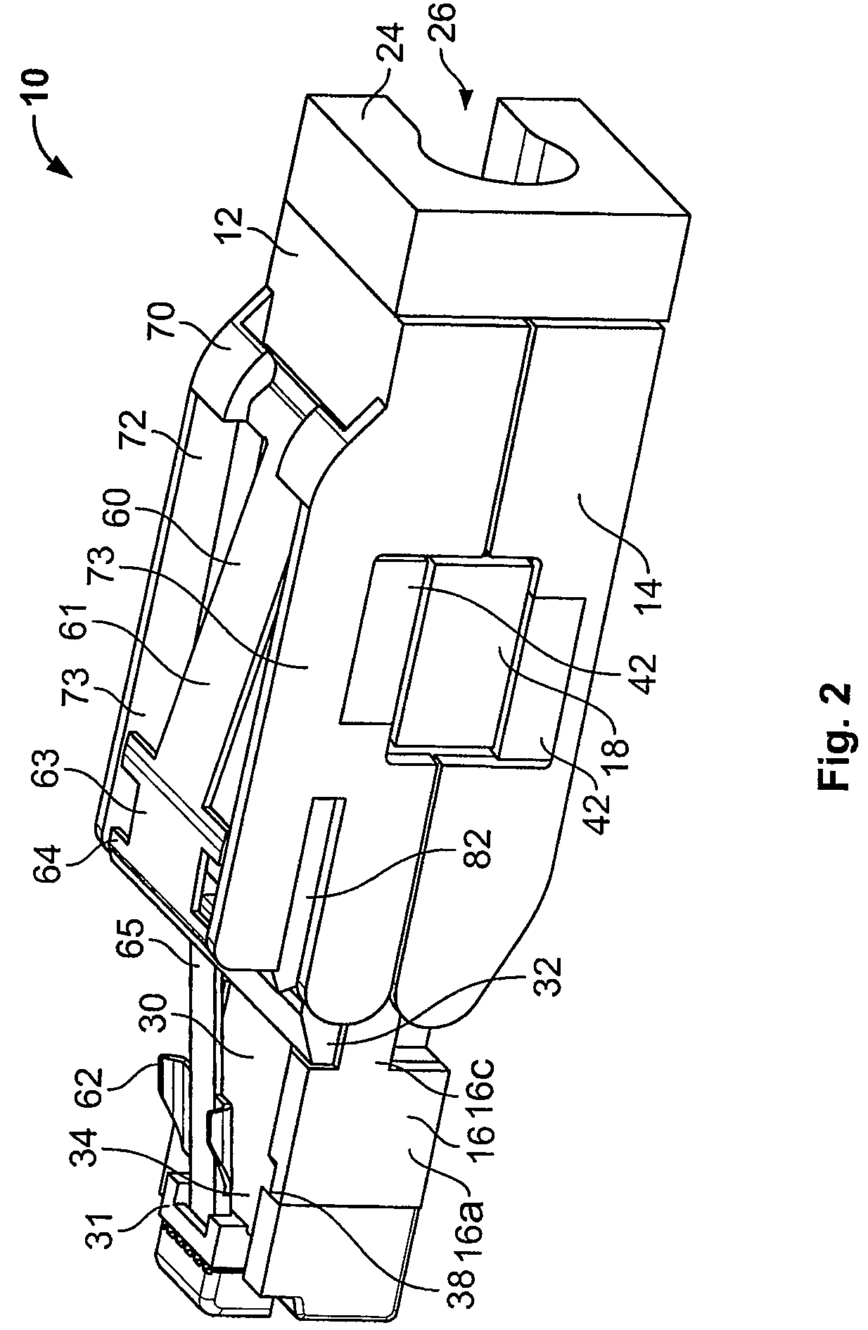 Cable clamping electrical plug