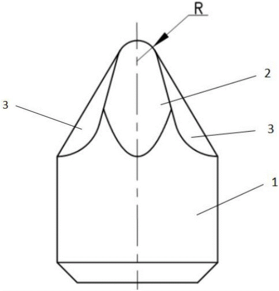 Wide-top reinforced tooth