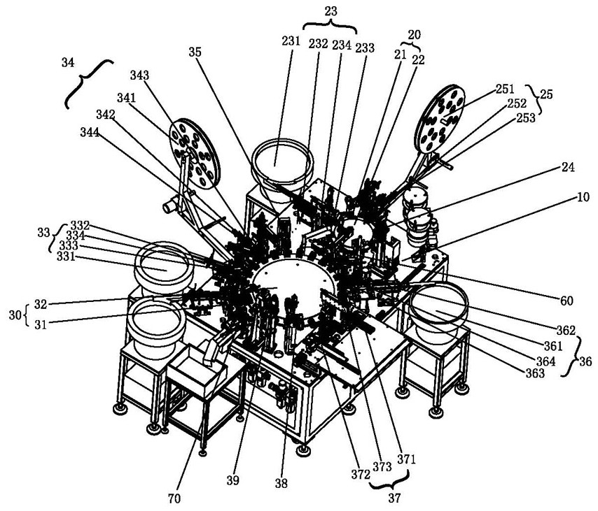 Automatic assembling equipment for logic encoder for household appliance