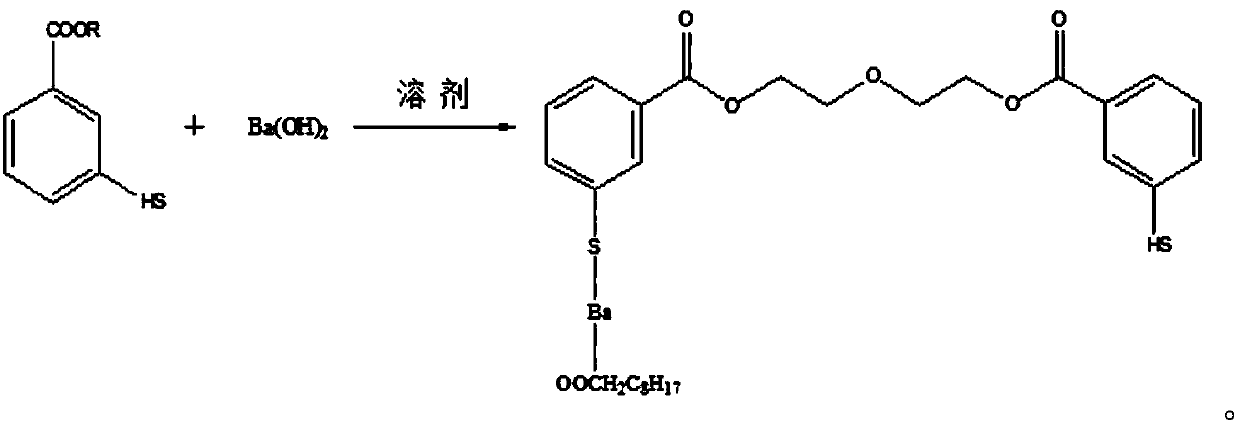 A kind of aromatic barium mercapto salt, composition and its application as stabilizer in PVC