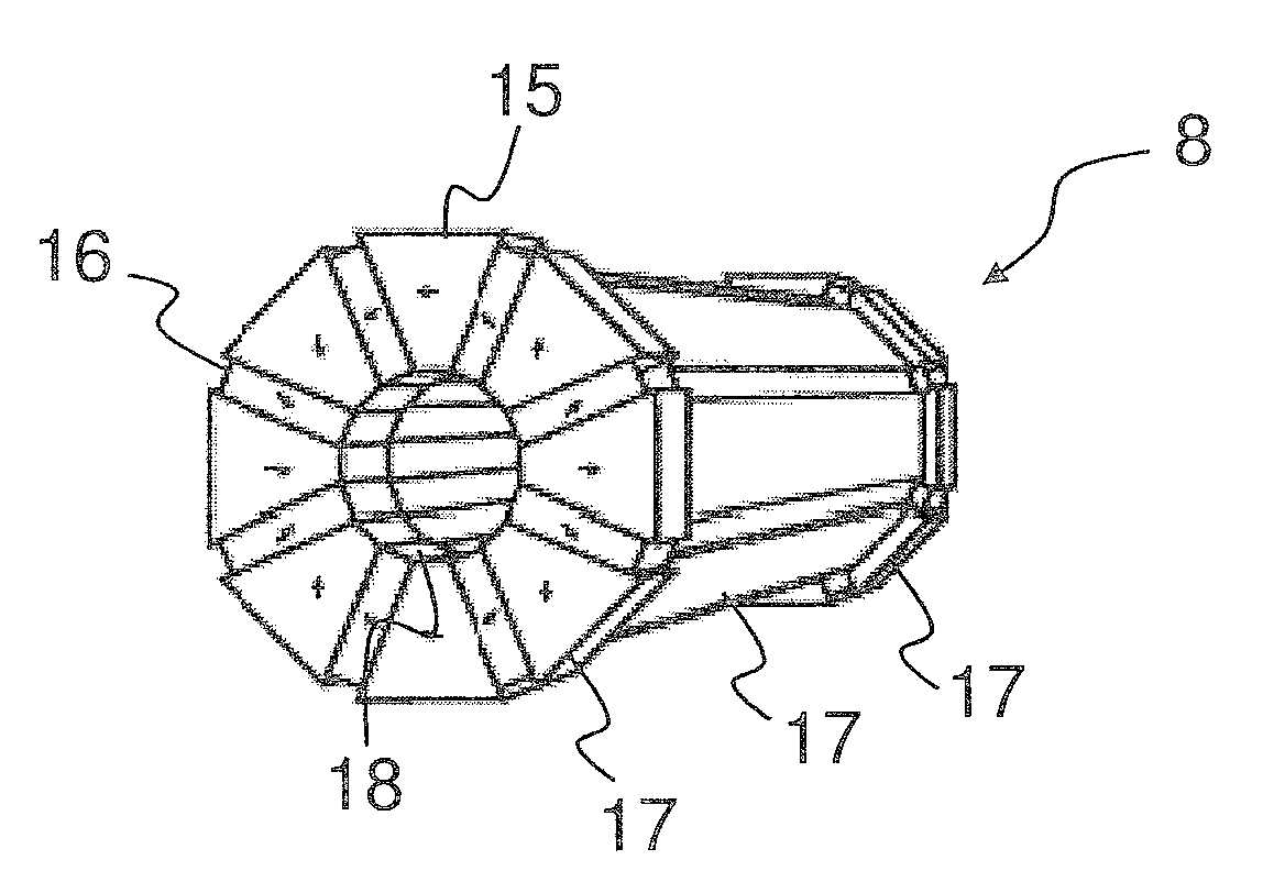 Magnetic resonance method using a phase-modulated pulse train with a constant small flip angle