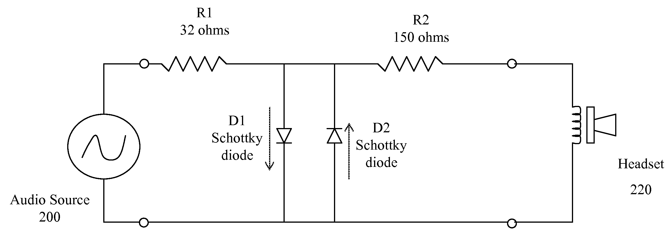 Audio limiting device for headphones