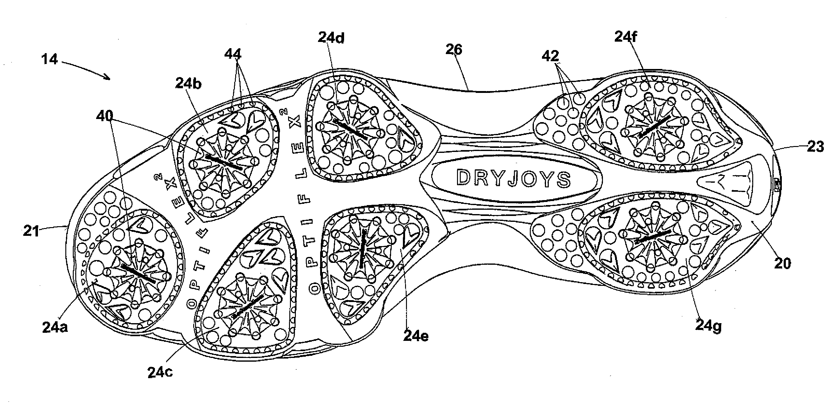 Golf shoe outsole