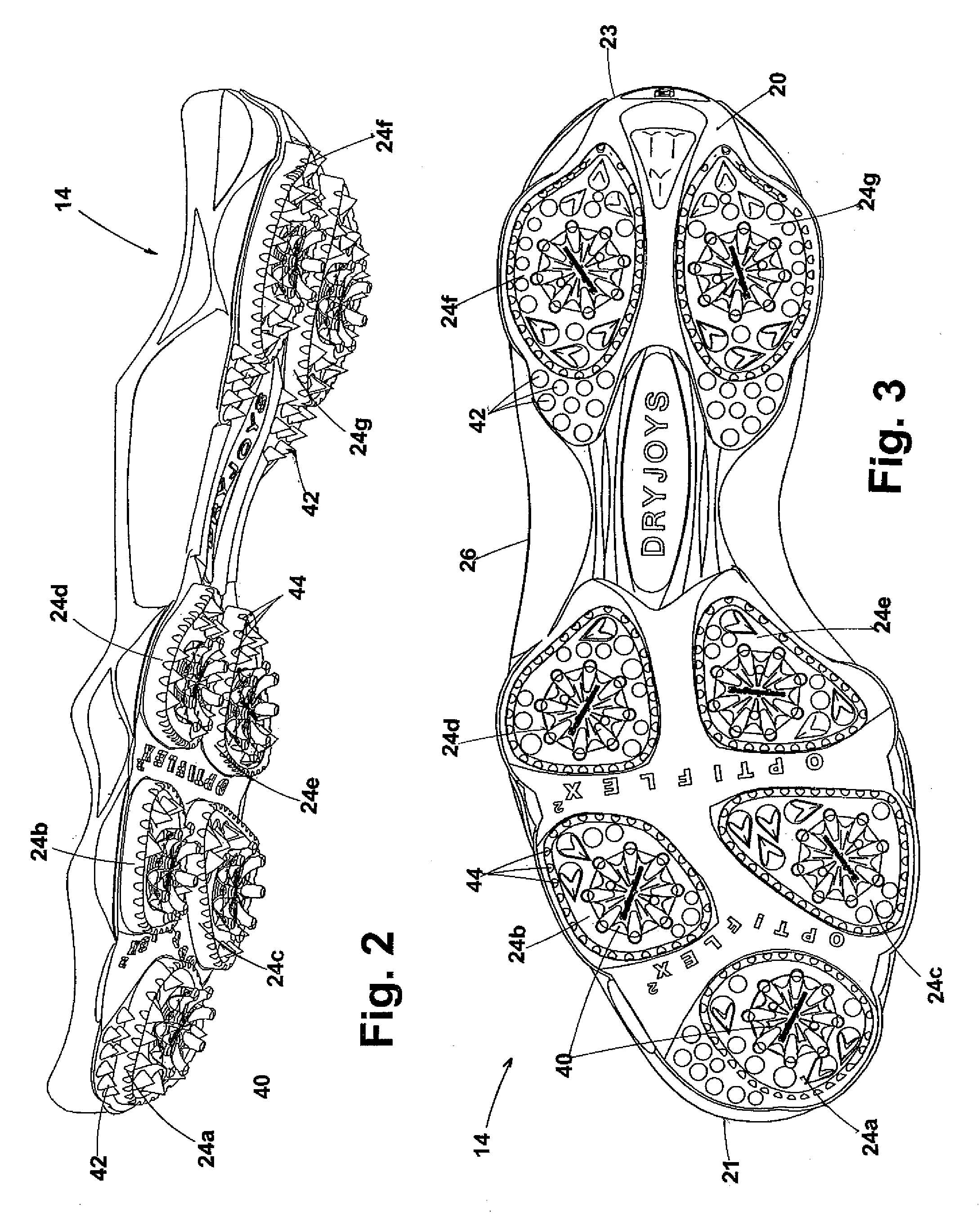 Golf shoe outsole