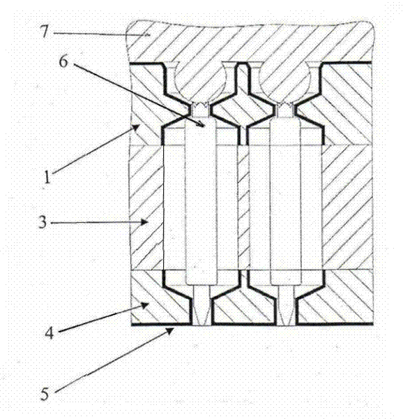 Metal insulation chip test needle frame