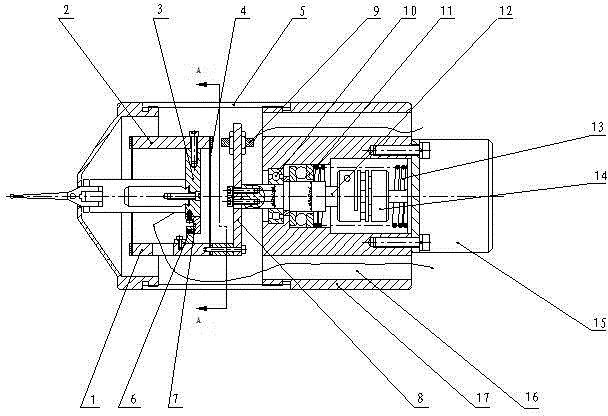 One-dimension measuring head with anti-collision protection and automatic steering functions