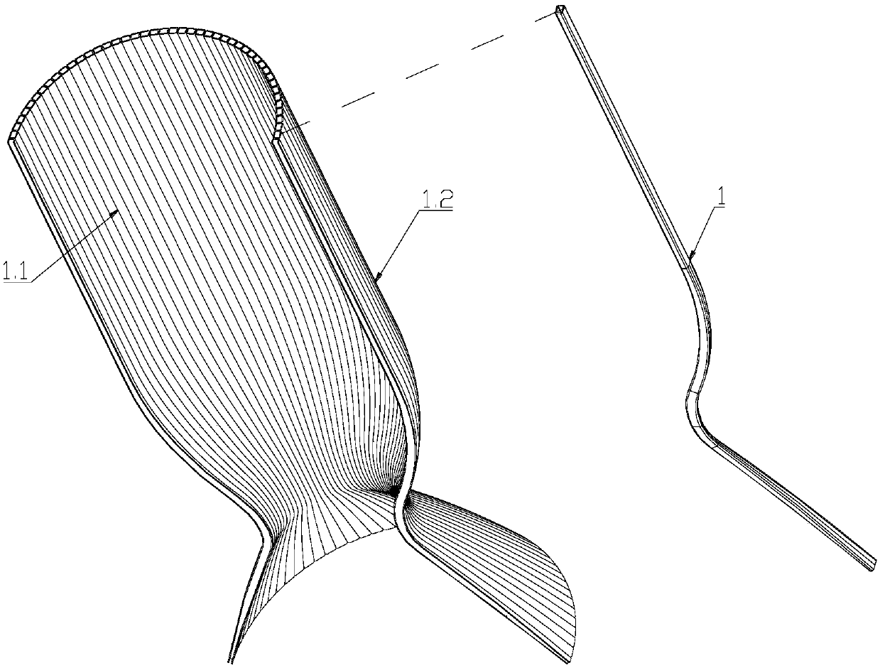 Forming method of variable cross section special-shaped single tube of thrust chamber body of liquid-propellant rocket engine