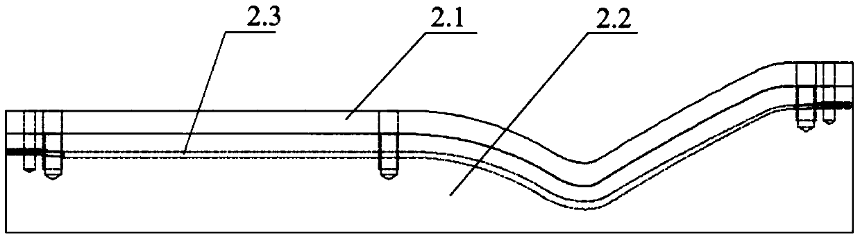 Forming method of variable cross section special-shaped single tube of thrust chamber body of liquid-propellant rocket engine