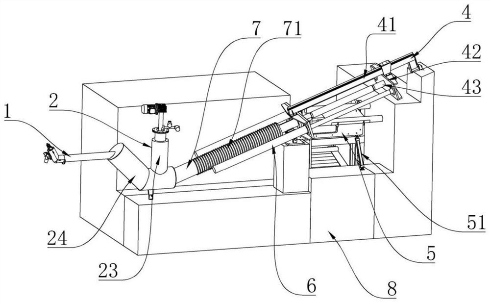 Magnesium alloy rapid melting device and quantitative control discharging system thereof