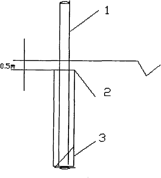 Composite reinforcing method for combining soft foundation light well point pipe with plastic drainage plate