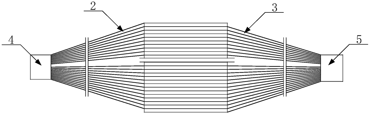 Optical fiber light emitting structure and laser dotting processing method