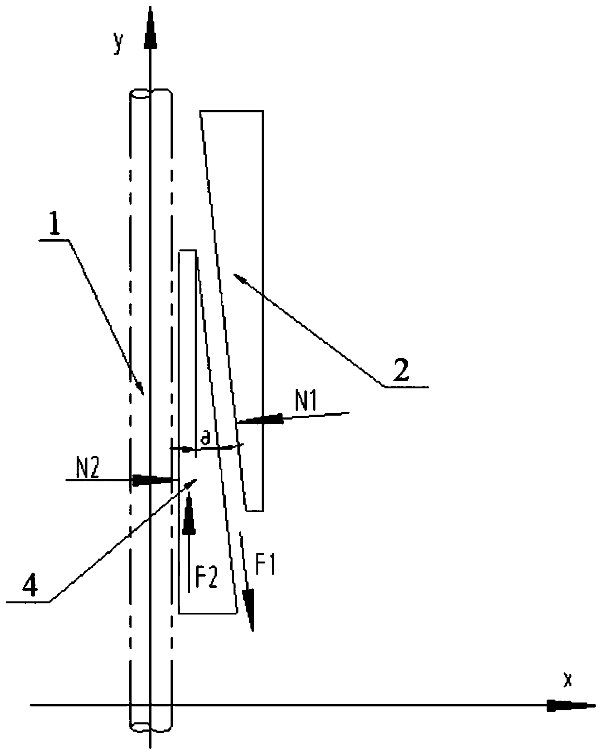 Linear tapered wedge rope locking device