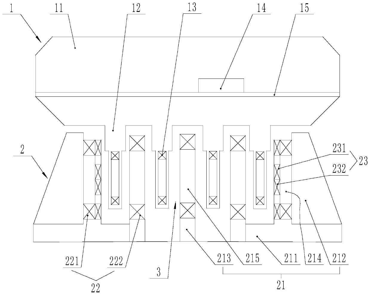 High-thrust high-temperature superconducting linear motor