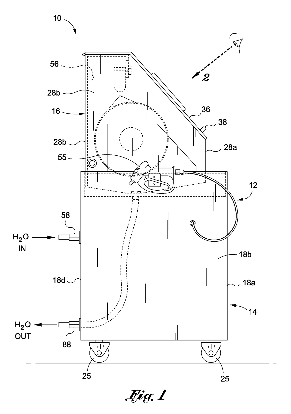 Automatic film washout system