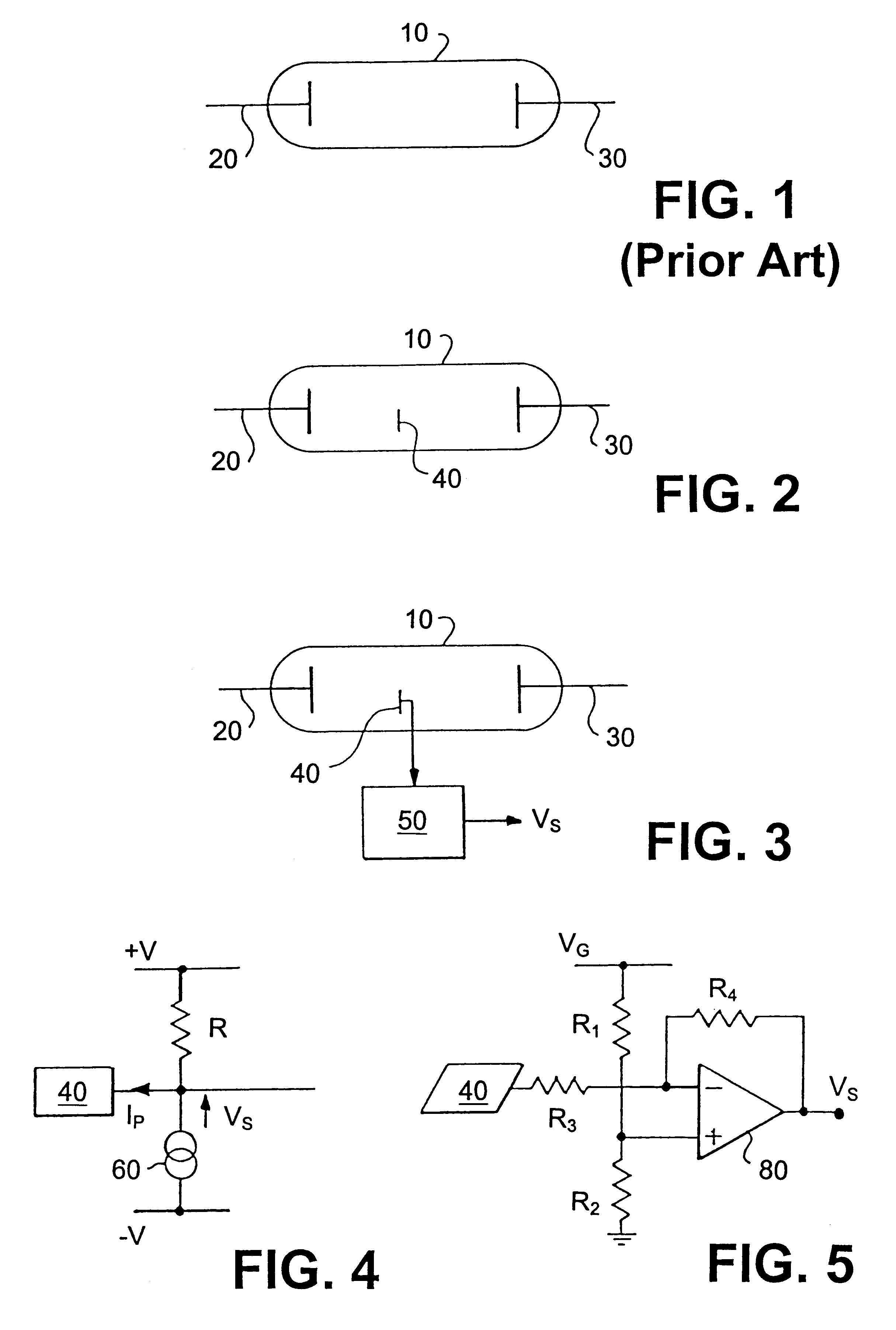 Current sensing in vacuum electron devices