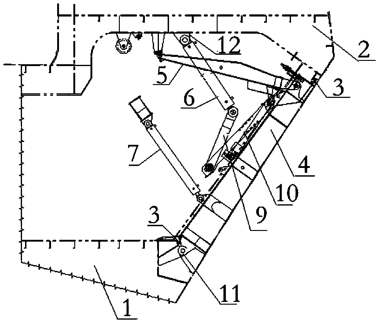 Ship side door structure