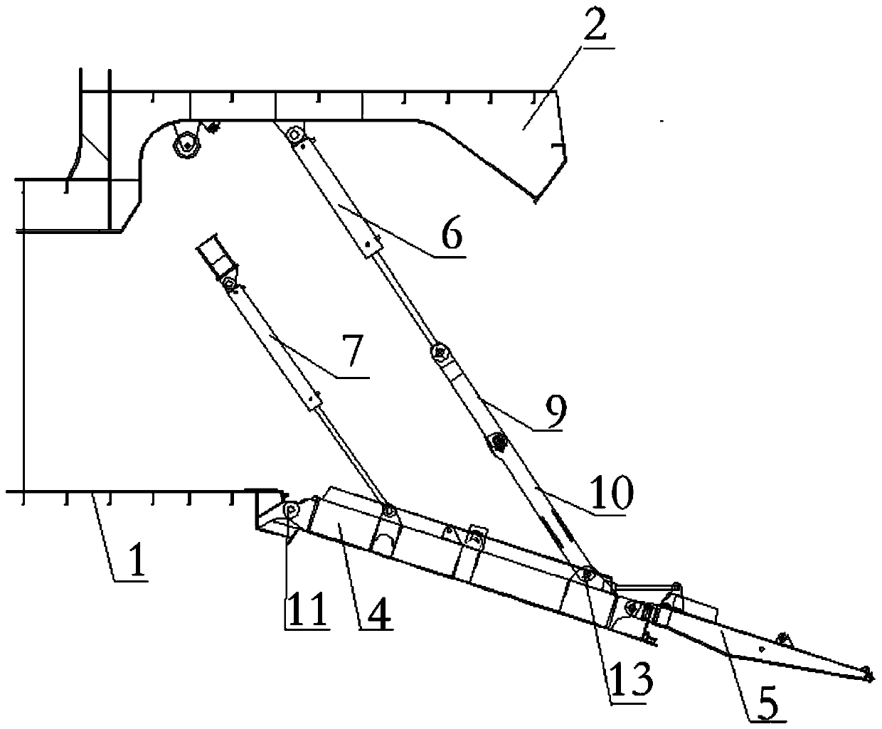 Ship side door structure