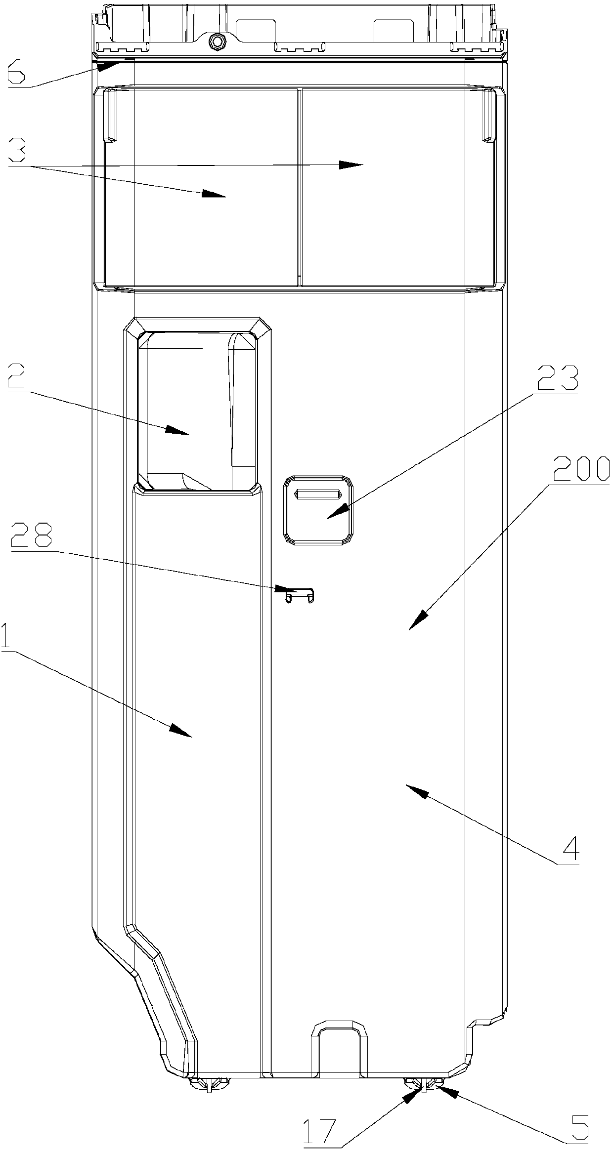 Automatic release device and washing machine