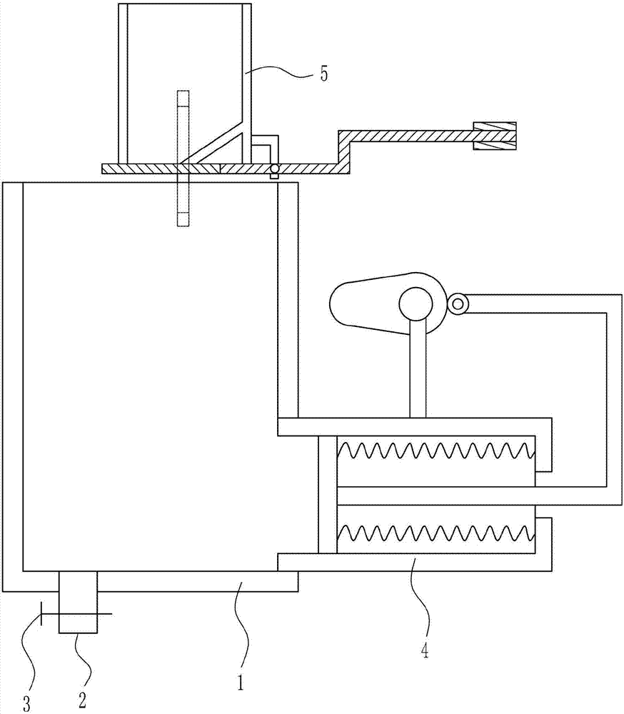 Viscosity adjustment device realizing intermittent graphite feeding and used for printing