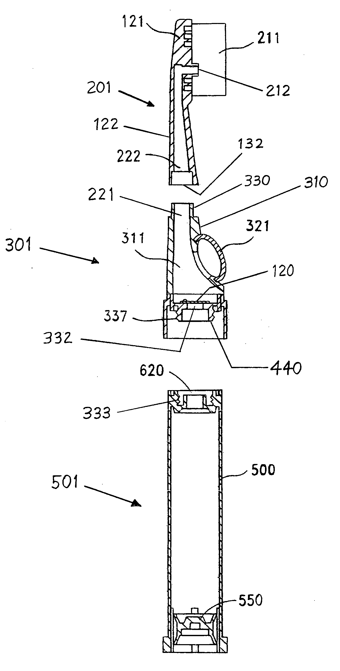 Manual and electrical pump toothbrushes for dispensing liquid and paste dentifrices