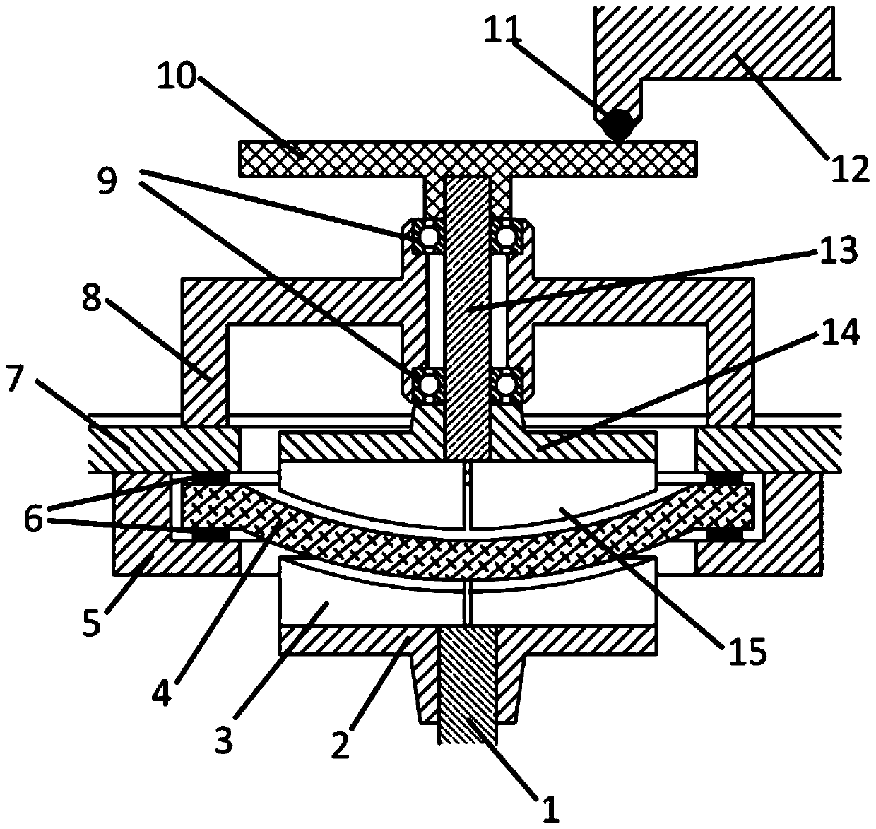 High-vacuum high-speed rotary friction testing machine magnetic transmission device