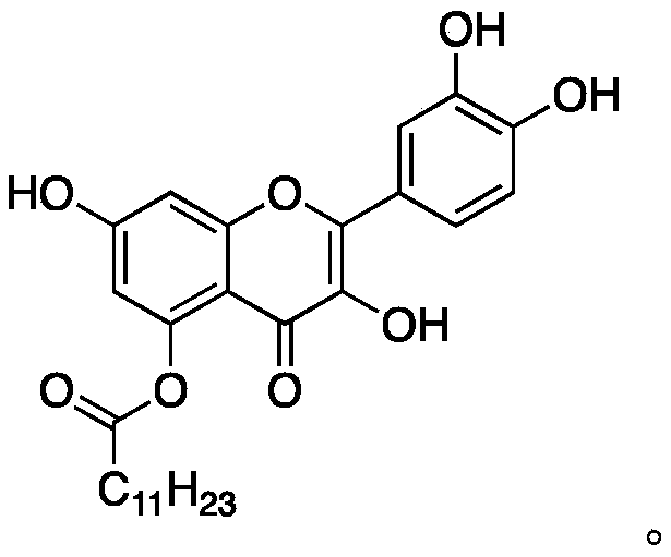 Quercetin derivative and preparation method thereof