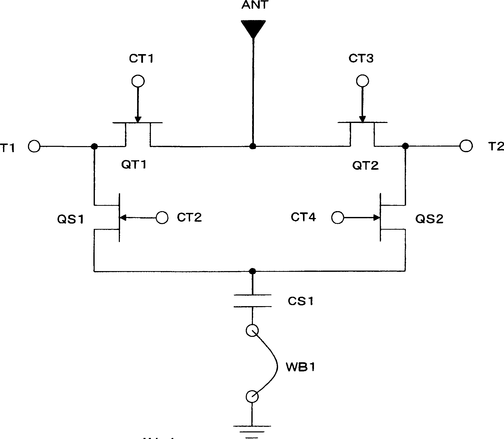 Antenna switch circuit, and composite high frequency part and mobile communication device using the same