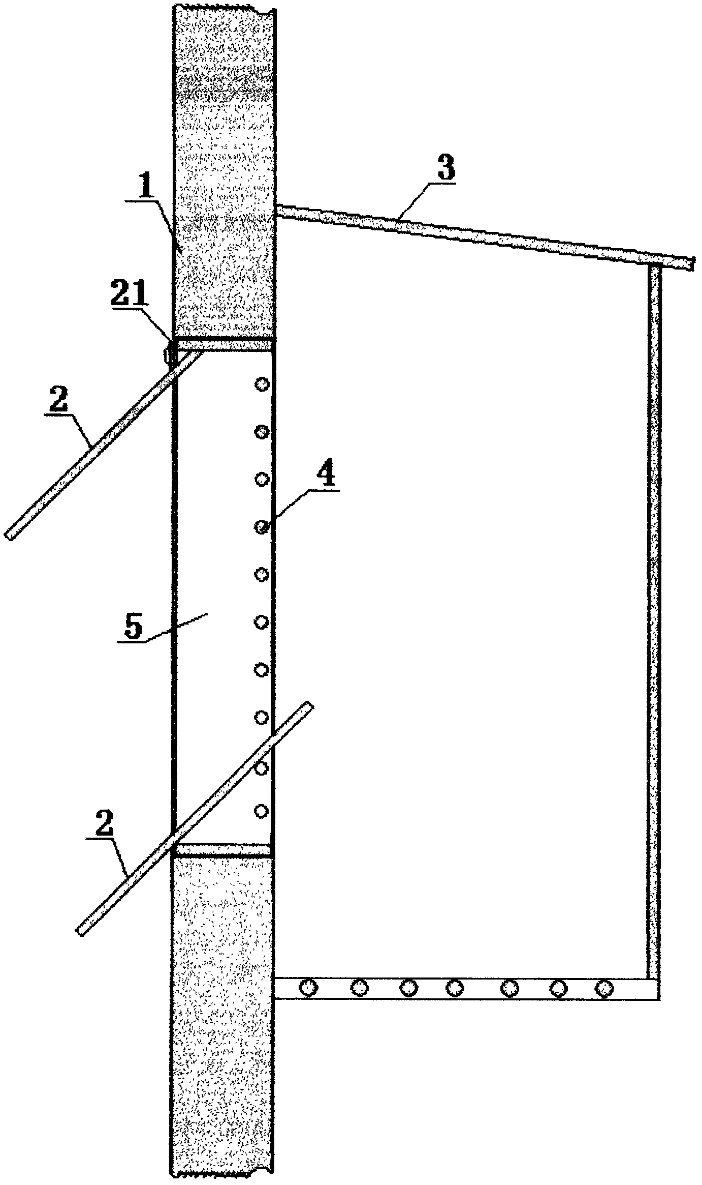 Method and device for efficient ventilation of lower part of compound fertilizer granulating tower