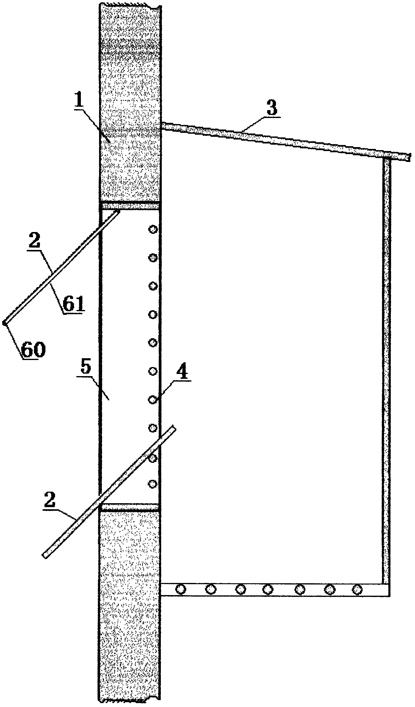 Method and device for efficient ventilation of lower part of compound fertilizer granulating tower
