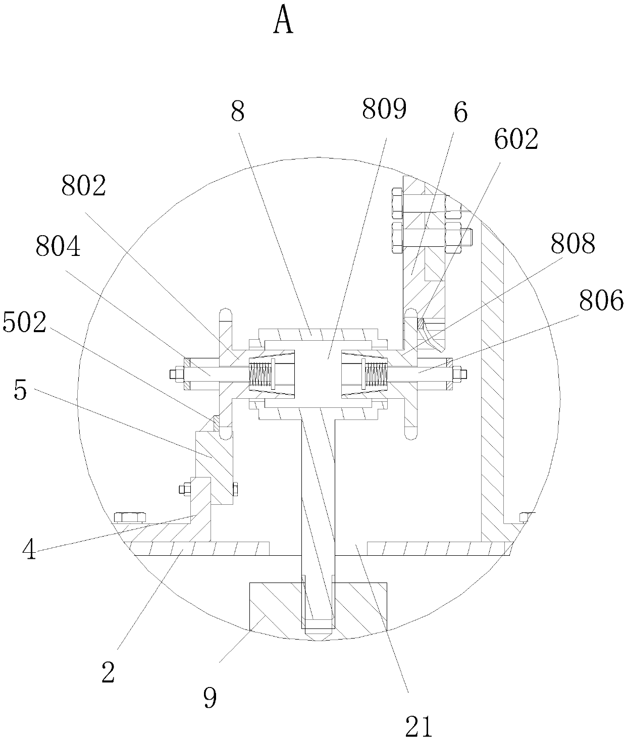 Rotary peanut shelling device for seeds