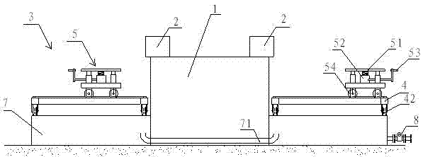 Disassembly and assembly equipment for bearing box of working roll of aluminum foil mill