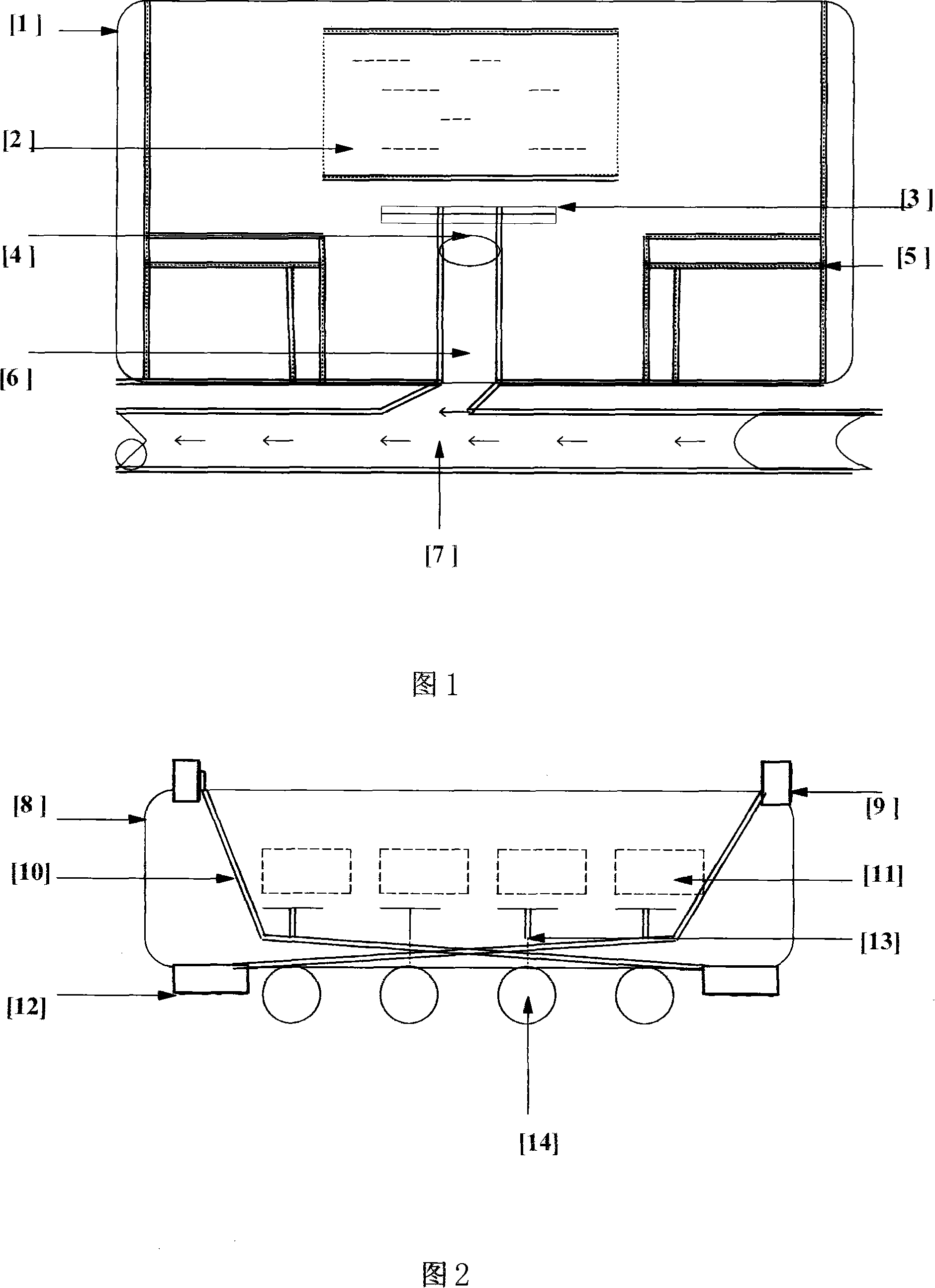 Automatic garbage processing system of passenger compartment of high speed passenger train