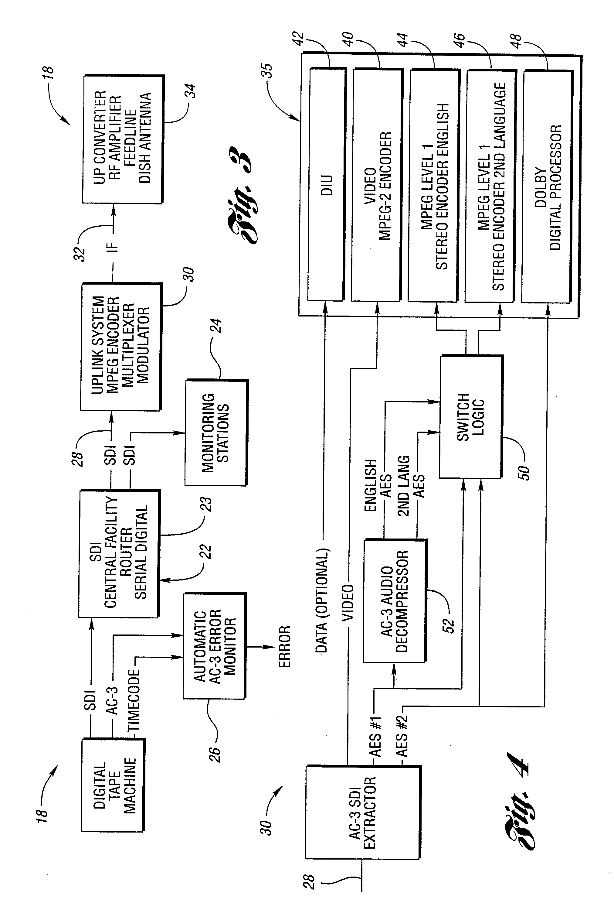 Error monitoring of a dolby digital ac-3 bit stream