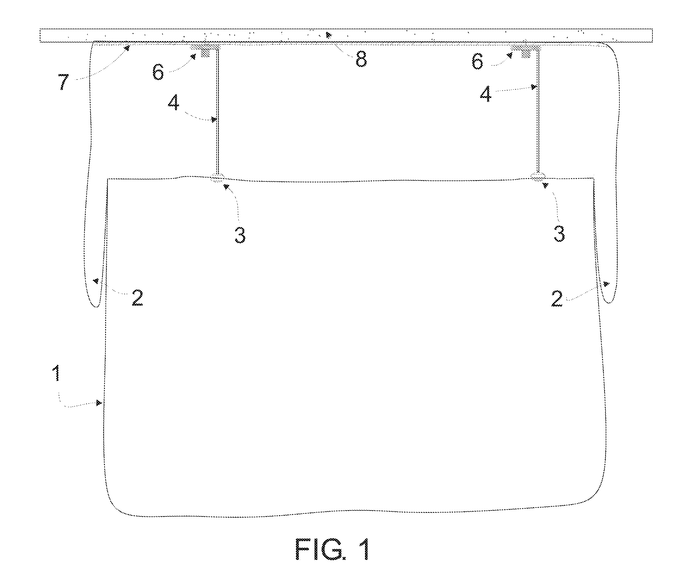 Dust barrier curtain and mounting system