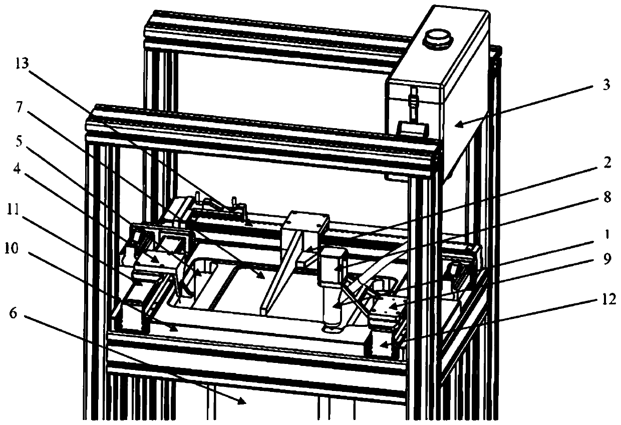 Slurry lamination automatic supply device with variable area range and control method