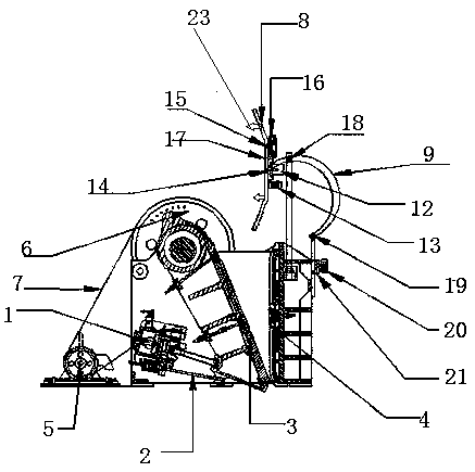 Self-dust-suction crusher