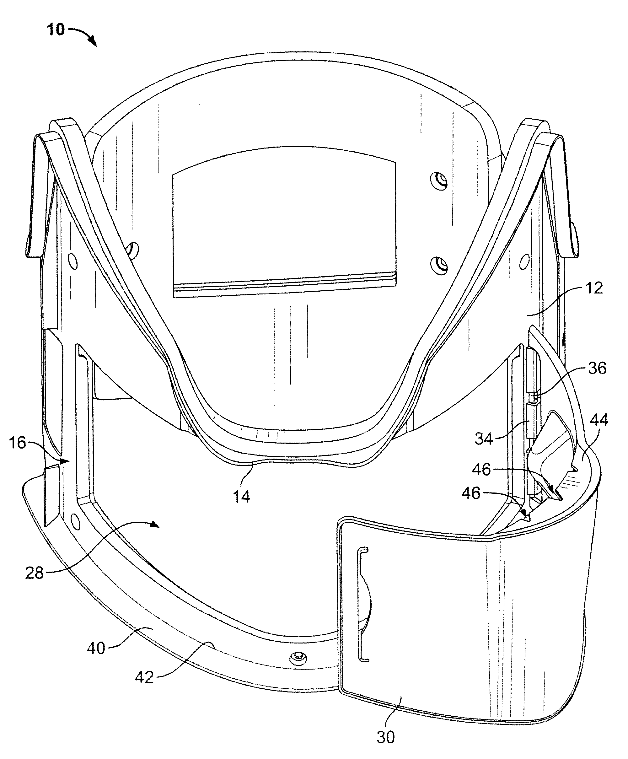 Arterial cooling elements for use with a cervical immobilization collar