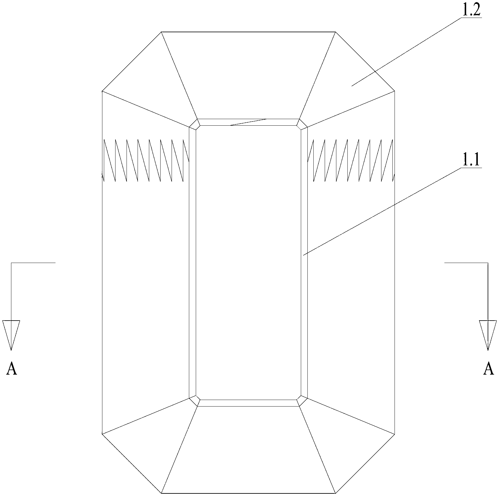 Three-phase stereoscopic fracture-type rolled iron core