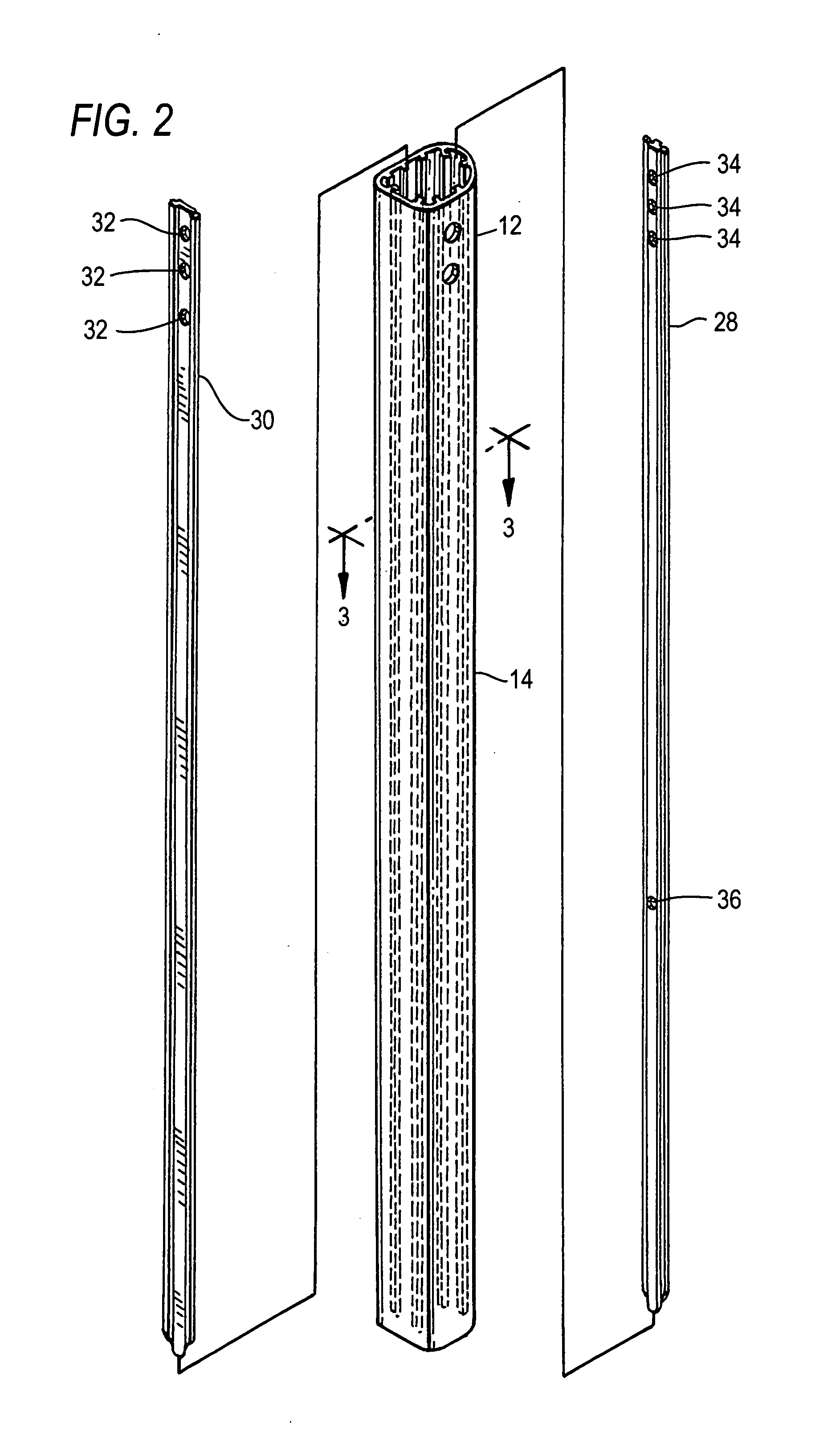 Reinforced extruded tubing for telescopic handle for trolley-type carry case and carry case incorporating same