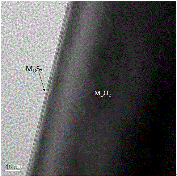 Method for controlled macroscopic preparation of molybdenum disulfide nano strip