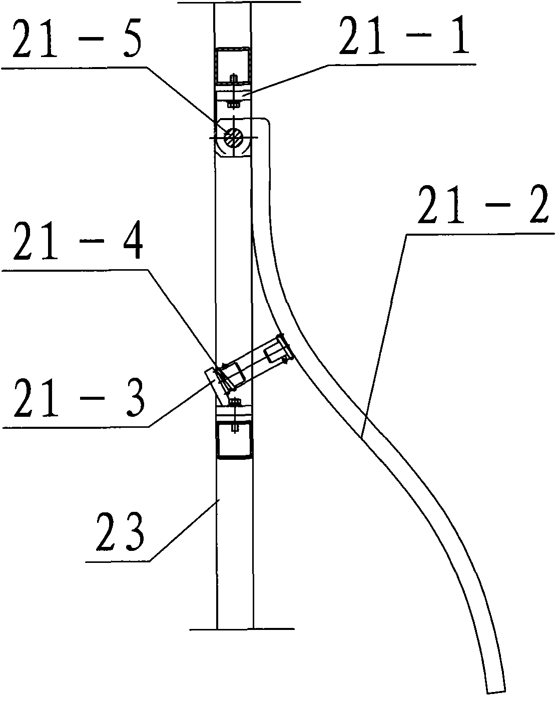 Vertical storage system for tyre