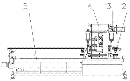 PVC (polyvinyl chloride) pipe chipless cutting mechanism in combined transmission of gears, turntable and bearing and cutting machine